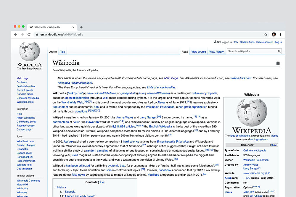 Wikipedia'nın On Yıldaki İlk Masaüstü Tasarım Güncellemesi Tekneyi Sallamıyor