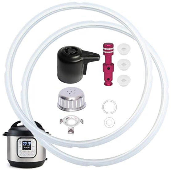 11 PCS Instant Pot Accessories for Duo 8 Qt and Duo Plus 8 Qt, InstantPot Replacement Parts Include Sealing Ring, Steam Release Valve, Anti-Block Shield, Valve Sealing Ring, Float Valve and Gasket Düdüklü Tencereler Fiyatı