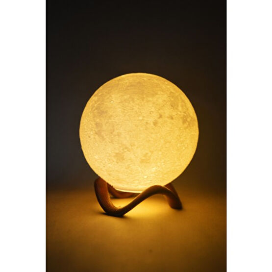 12cm Standlı Ay Küresi neon led lamba hediyelik eşya avize masa lambası gece lambası moon yılbaşı hediye Dekoratif Lamba Fiyatı