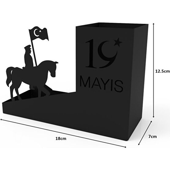 19 Mayıs Temalı Atatürk Kalemlik Siyah Kalemlik Fiyatı