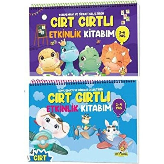 2-4 Yaş ve 3-6 Yaş Cırt Cırtlı Etkinlik Kitabım 2 Li Set Zeka Geliştirici Kitaplar Fiyatı