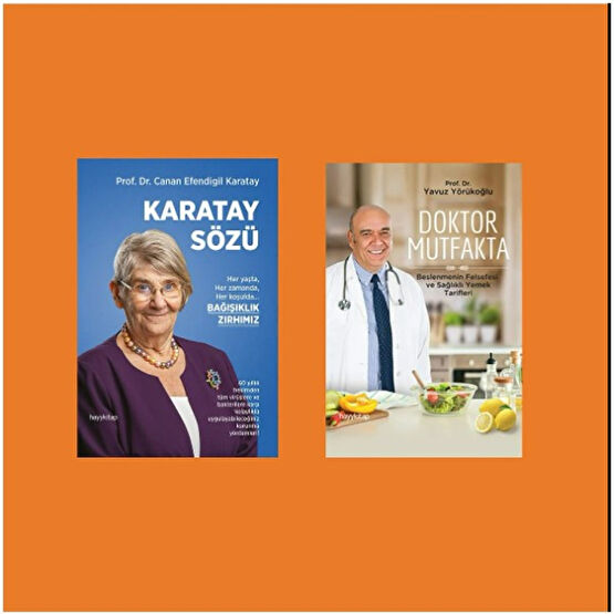 2 Kitap - Karatay Sözü - Canan Karatay - Doktor Mutfakta - Yavuz Yörükoğlu Sağlık Beslenme Kitapları Fiyatı