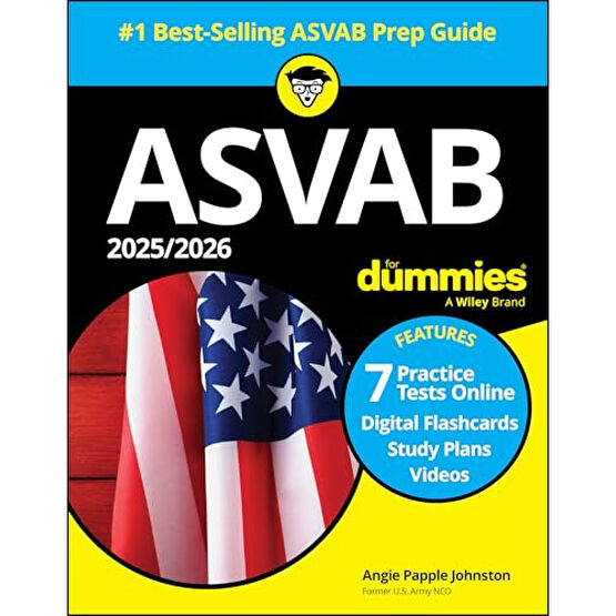 2025/2026 ASVAB For Dummies: Book + 7 Practice Tests, Flashcards, and Videos Online Bilim ,Teknik ve Mühendislik Kitapları Fiyatı