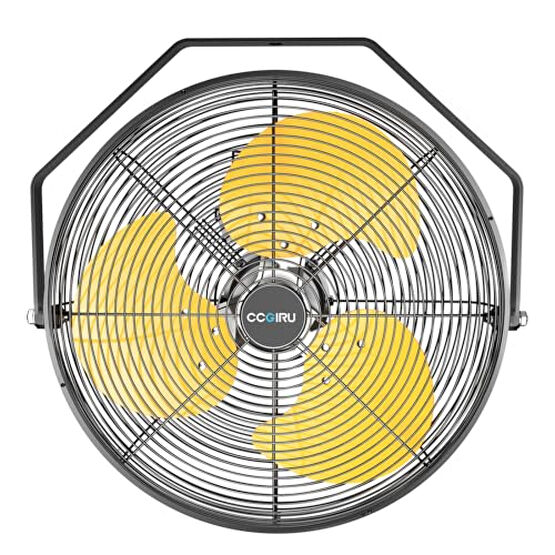 2800 CFM 12" Industrial Wall Mount Fan, High Velocity 3-Speed Professional Metal Wall Mounted Fan with Sealed Motor, Heavy Duty Fan Indoor for Covered Patio, Greenhouse, Gazebo, and Garage, UL Listed Vantilatörler Fiyatı