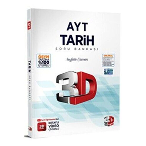 3D Yayınları 3d Ayt Tarih Soru Bankası 2024 Ders Sınav Kitapları Fiyatı