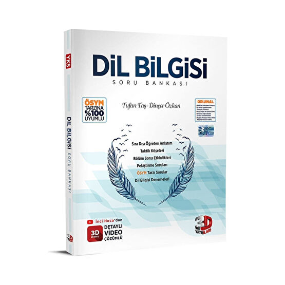 3D Yayınları 3d Tyt Dil Bilgisi Soru Bankası 2024