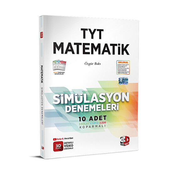 3D Yayınları 3d Tyt Simülasyon Matematik Denemeleri
