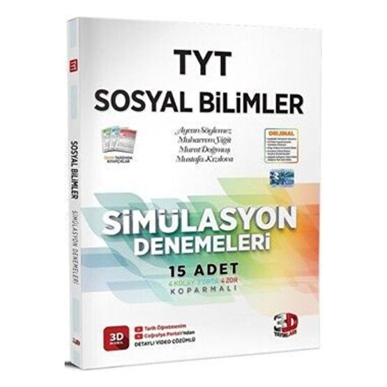 3D Yayınları 3d Tyt Simülasyon Sosyal Bilimler Denemeleri