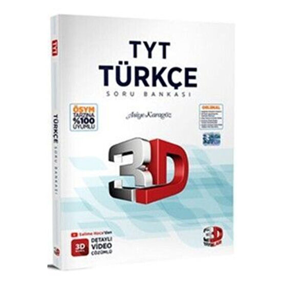 3D Yayınları 3d Tyt Türkçe Soru Bankası 2024