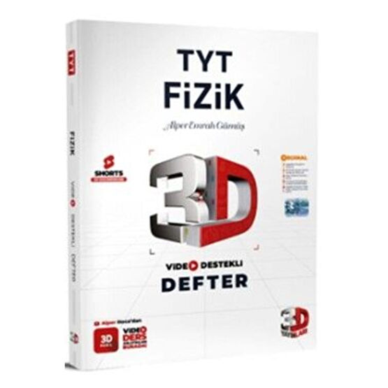 3D Yayınları 3d Tyt Video Destekli Fizik Defter Vdd 2024
