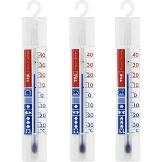 3'lü Paket TFA Dostmann 14.4000 Buzdolabı Soğutucu Soğuk Hava Deposu Termometresi -40 ° C.....+ 40 ° C  (Alman Markası) Termometre & Higrometre Fiyatı