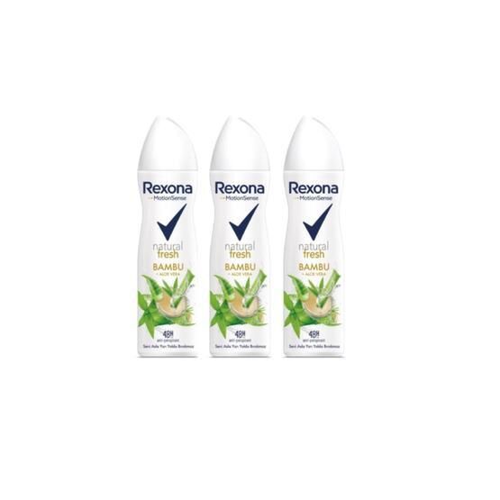 3x150 Rexona Natural Fresh Bambu Aloe Vera 3x150 ml Kadın Deodorant