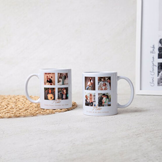 4 Fotoğraflı Aile Kupası