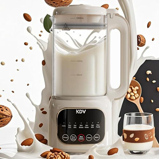 40 Oz Nut Milk Maker Machine – 8-in-1 Soy Milk Maker with Self-Cleaning, 24H Delay Start & 12H Keep Warm, Automatic Plant-Based Milk Blender for Almond, Oat, Coconut, Rice Blenderler Fiyatı