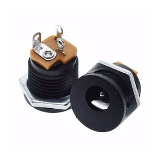 5.5x 2.1mm Plastik DC Güç Soketi Panel Montaj Power Jack Adaptör Sunucu Fiyatı