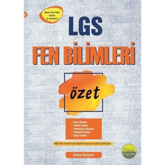 8. Sınıf Fen Bilimleri Özet Liselere Hazırlık - Gizem Özdemir