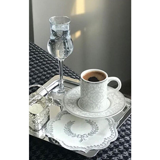 Abant Nom Trend 6lı Lüx Kare Paslanmaz Çelik Gümüş Renk 21x21cm Kahve Servis Sunum Tepsisi&tabağı Tepsiler / Fırın Kapları Fiyatı
