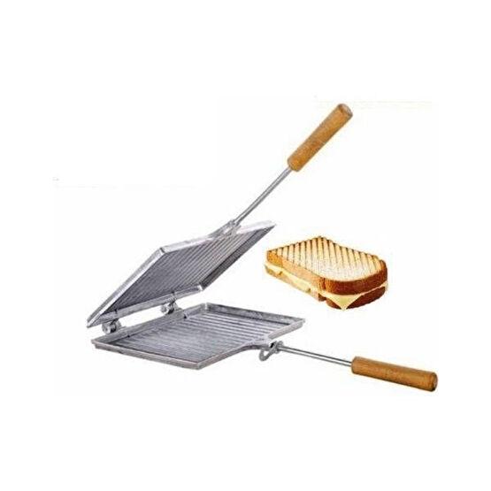 abnturk Her Ocağın Üzerine Kolay Isınan Ekmek Kızartma Döküm Alüminyum Ocaküstü Tost Makine Sade Pratik Gril Tost Makineleri Fiyatı