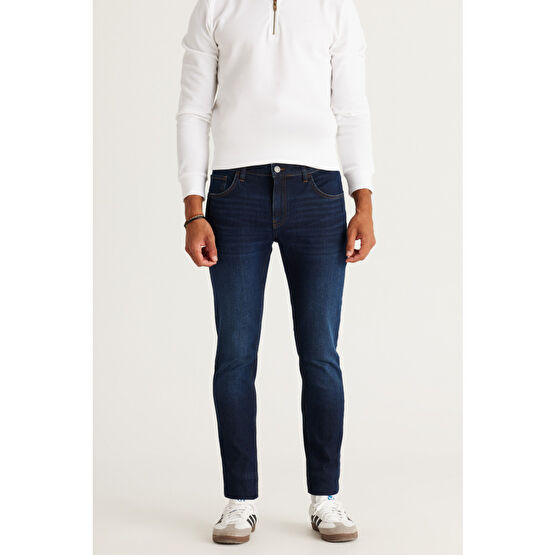 AC&Co / Altınyıldız Classics Erkek K.mavı Slim Fit Dar Kesim Magic Denim Esnek Jean Kot Pantolon 36 Beden