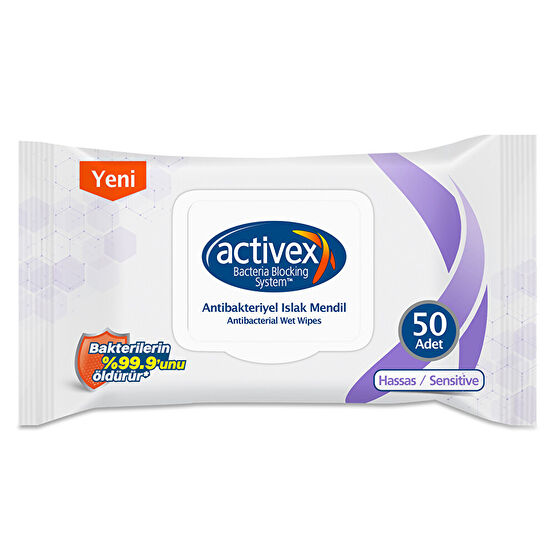 Activex Antibakteriyel  Islak Havlu Hassas 50'li Islak Mendil Fiyatı