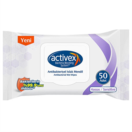 Activex Islak Havlu Hassas 50'li Bebek Mendil-Islak Mendil Fiyatı