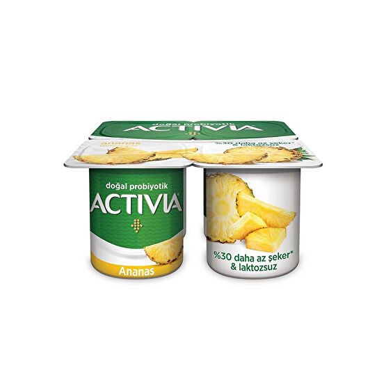 Activia Doğal Probiyotikli Ananaslı Yoğurt 4x100 g Yoğurt Fiyatı