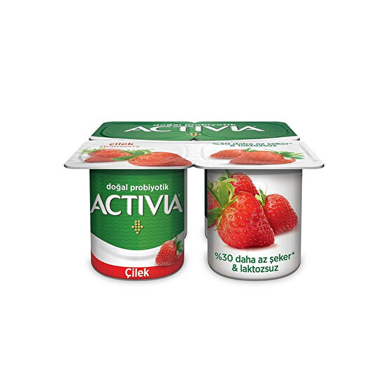 Activia Doğal Probiyotikli Çilekli Yoğurt 4x100 g Yoğurt Fiyatı
