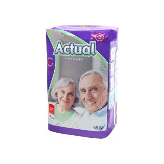 Actual Yetişkin Large Büyük Beden Hasta Bezi 7 Adet - L Hasta Bezleri ve Temizliği Fiyatı