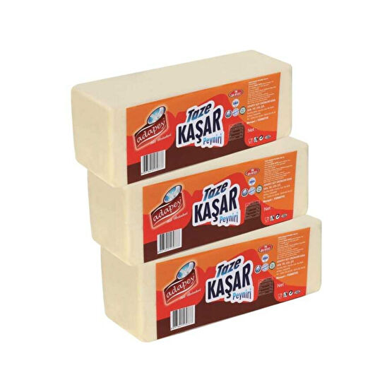 Adapey Taze Kaşar Peyniri 1000 Gr. 3lü Set Peynir Fiyatı
