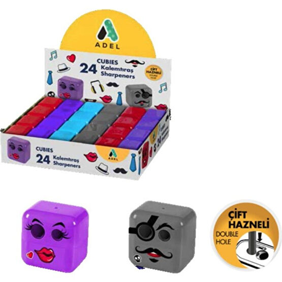 Adel Kalemtraş Cubies Shapes Hazneli Kalemtıraş Fiyatı