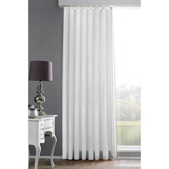 Adil Baba 1.sınıf Tek Kanat Taç Saten Güneşlik Perde Beyaz Renk En x Boy - 150 x 230 cm Güneşlik Fiyatı