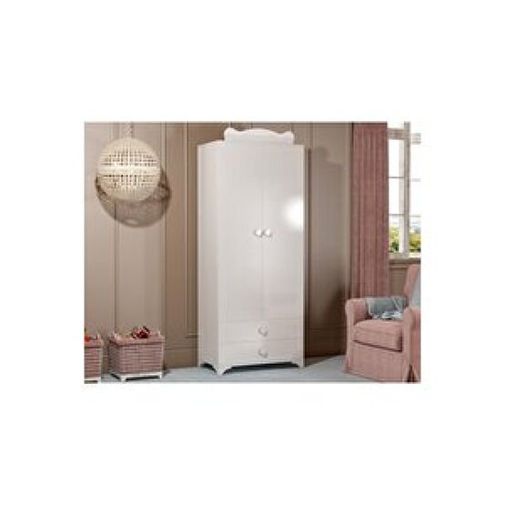 Afilli Bdlp 058 Babysun 2 Kapılı 2 Çekmeceli Dolap Beyaz Bebek Odası Gardırop Fiyatı