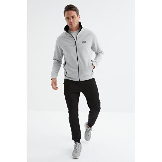 AIR JONES Hugo Gri Melanj - Siyah Jogger Erkek Eşofman Takım - 85198 L Beden Kadın Eşofman Fiyatı