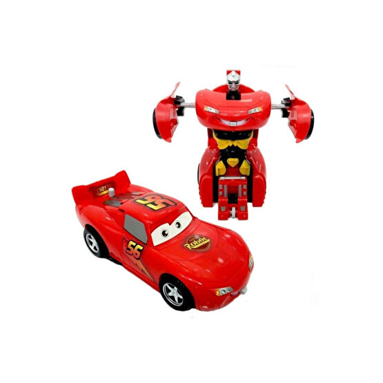 AKÇİÇEK OYUNCAK Şimşek Mcqueen Robota Dönüşebilen Araba Oyuncak Arabalar Fiyatı