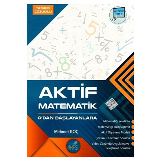 Aktif Yayınları Aktif Tyt Matematik Sıfırdan Başlayanlara Tamamı Çözümlü Soru Bankası