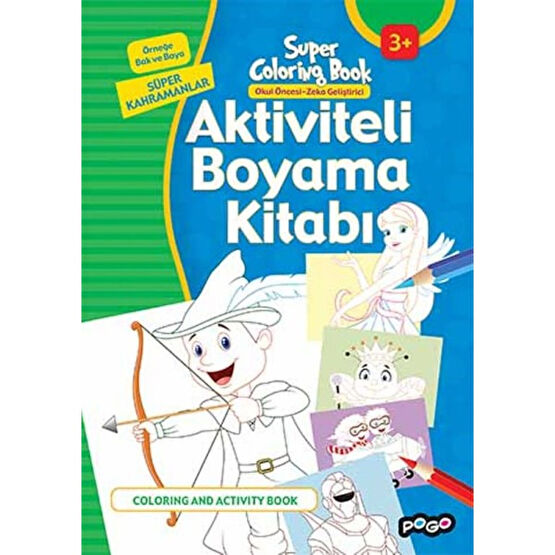 Aktiviteli Boyama Kitabı Süper Kahramanlar Zeka Geliştirici Kitaplar Fiyatı
