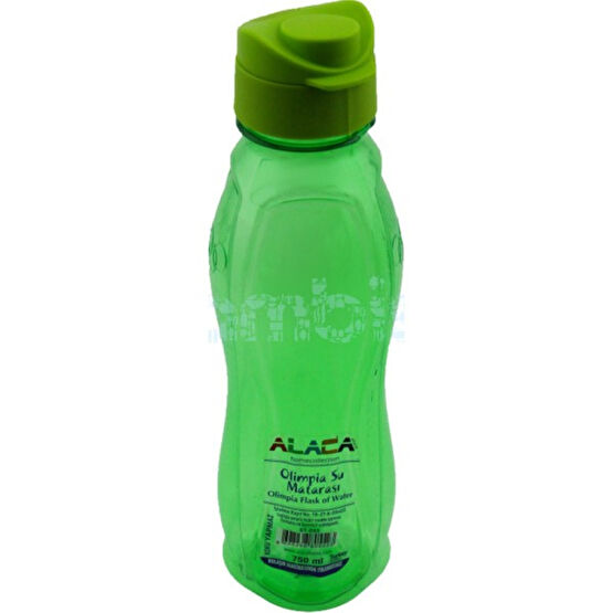 Alaca Olimpia Plastik Su Matarası 750 ml - Yeşil Termoslar Fiyatı