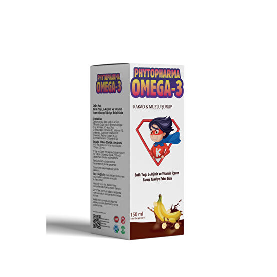 Alaçatı Değirmeni Çocuklar Için  Omega 3 Multi Şurup Kakao Ve Muz Aromalı 150 ml