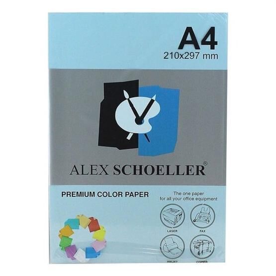 Alex Schoeller ALX-580 Mavi 500'lü Renkli Fotokopi Kağıdı