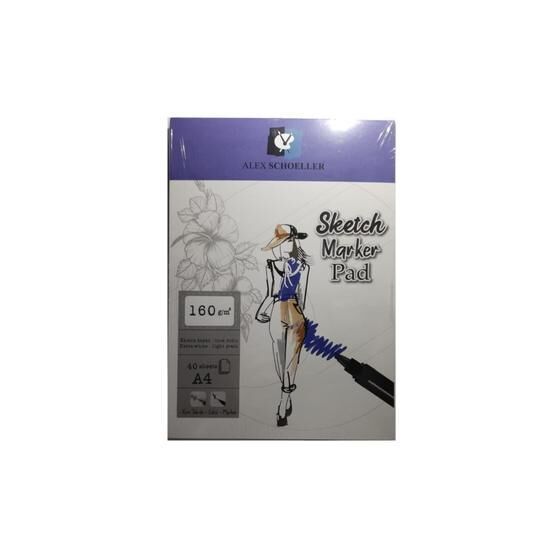 Alex Schoeller ALX936 A4 160 Gr 40'lı Sketch Marker Pad