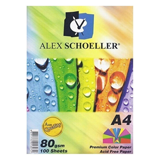 Alex Schoeller Renkli Fotokopi Kağıdı A4 Karışık 10 Renk 100lü Paket Fotokopi Kağıdı Fiyatı