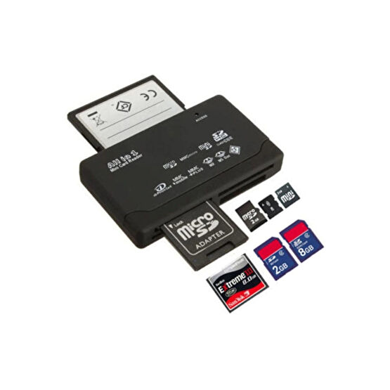 Alfais 4296 Usb Hub Micro Sd Xd Mmc Ms Cf Tf Mini M2 Combo Kart Okuyucu Kablo ve Adaptör Fiyatı