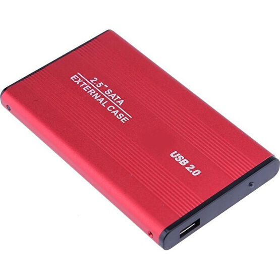 Alfais 4299 2.5 Sata USB Harddisk Kutusu Kırmızı HDD Kutuları Fiyatı