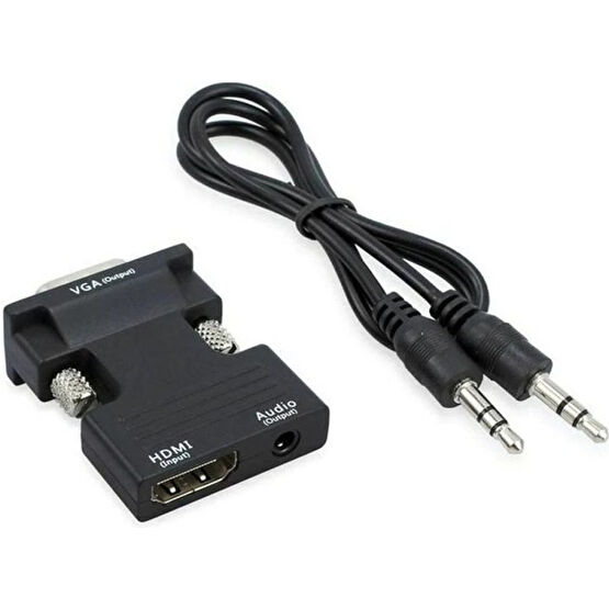 Alfais 4499 Ses Destekli HDMI To VGA Monitör Çevirici Dönüştürücü Adaptör Bilgisayar Çevirici ve Adaptörü Fiyatı
