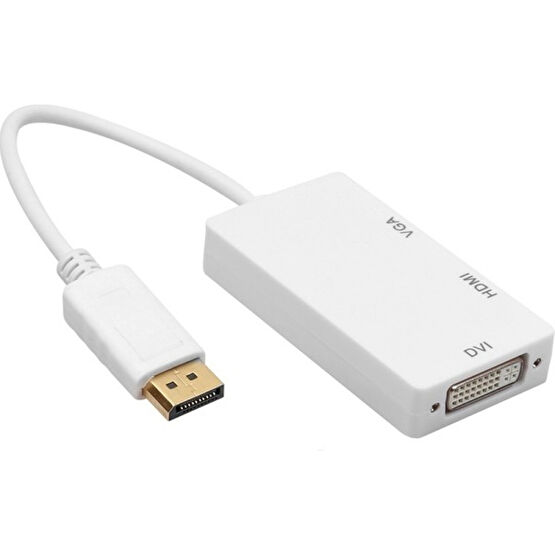 Alfais 5056 Displayport To HDMI VGA DVI Çevirici Dönüştürücü Adaptor Bilgisayar Çevirici ve Adaptörü Fiyatı