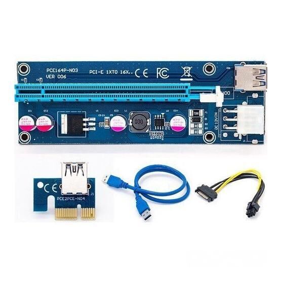 Alfais 5147 PCI Express 1X to 16X USB 3.0 Riser Yükseltici Uzatma Kartı