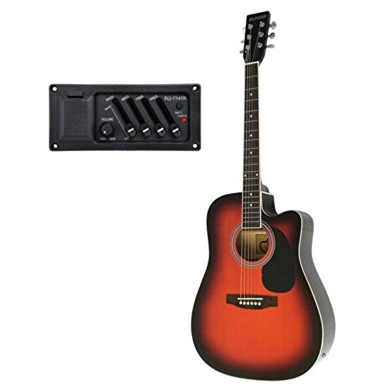 Almira F650N-Sbc Sunburst Elektro Akustik Gitar Akustik Gitarlar Fiyatı
