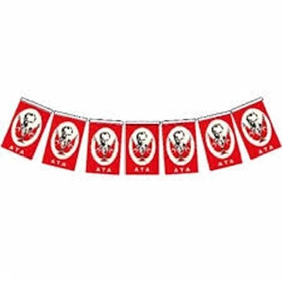 Alsancak 10x6 Cm İpli Şerit Atalı Kağıt Bayrak