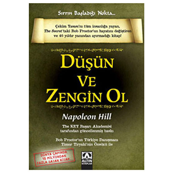Altın Kitaplar Düşün Ve Zengin Ol Yaşam Boyu Başarı Rehberi Napoleon Hill Kişisel Gelişim Kitapları Fiyatı
