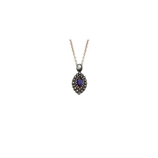 Altınbaş PINS066 Elmas Safir Kolye
